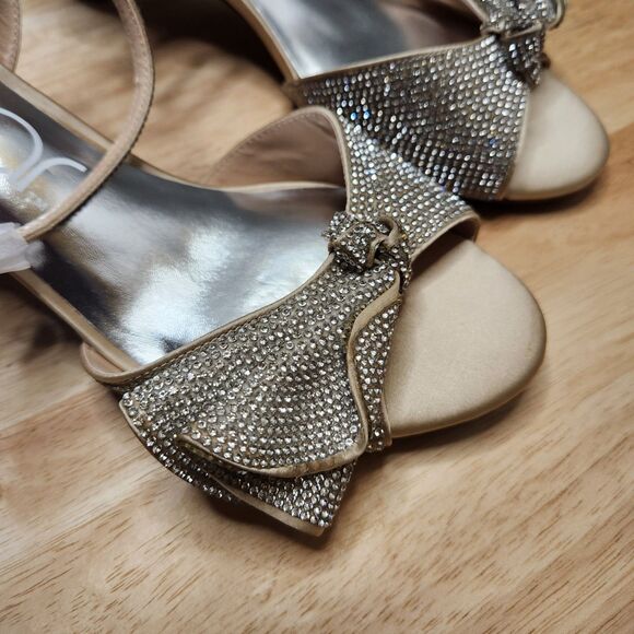 Sugar Stacie Heeled Sandals – Women’s 7.5, Ribbon Detail - Picture 6 of 8